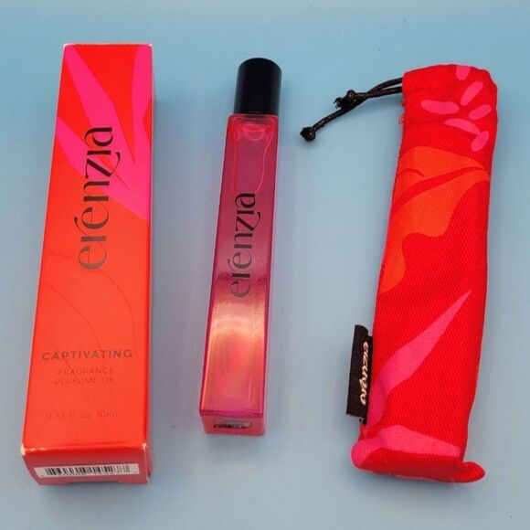 Erenzia Other - Discontinued Erenzia Captivating Fragrance Perfume Oil Roller with Travel Pouch